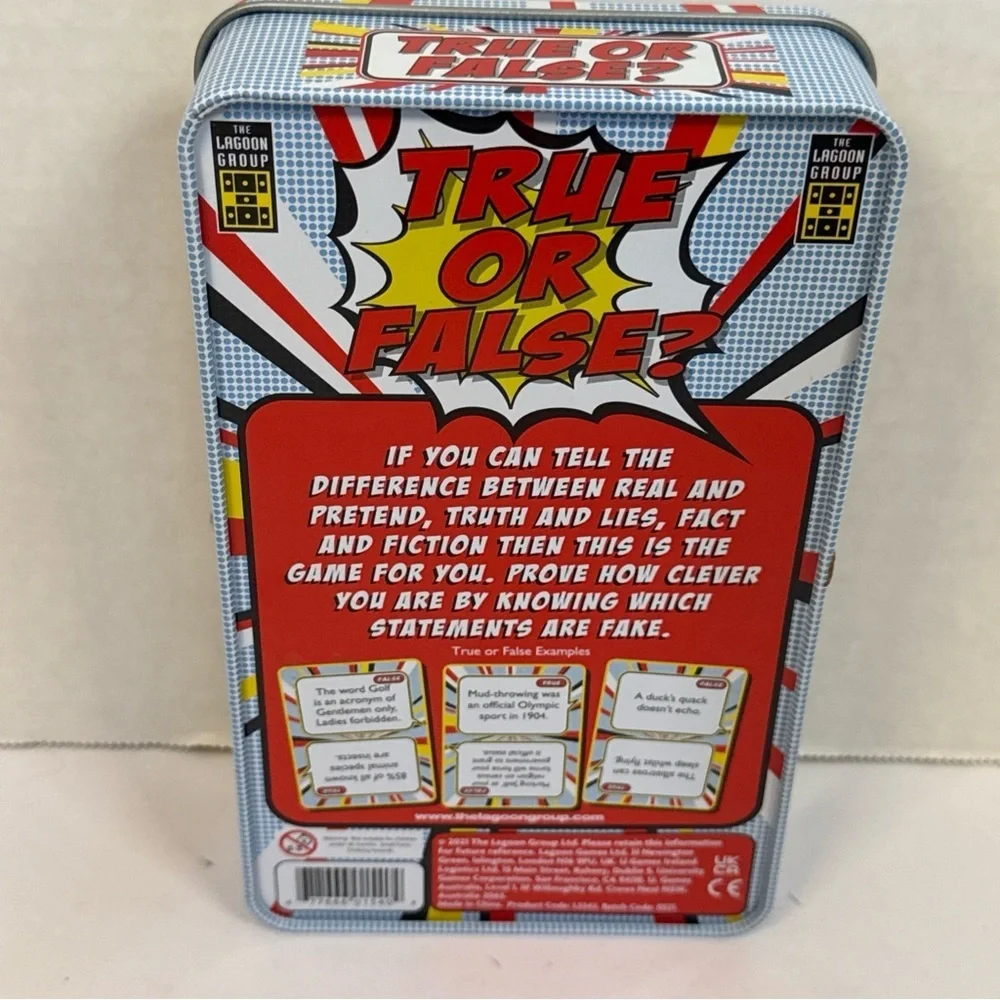 True or False -The Hilarious Trivia Game By Lagoon Group New Open Box